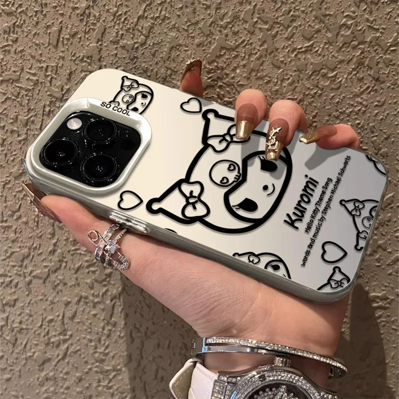 Miniso لطيف مرحبا كيتي كورومي ميلودي Pompompurin الكرتون جراب هاتف آيفون 17 16 15 14 13 12 11 برو زائد ماكس للصدمات #4