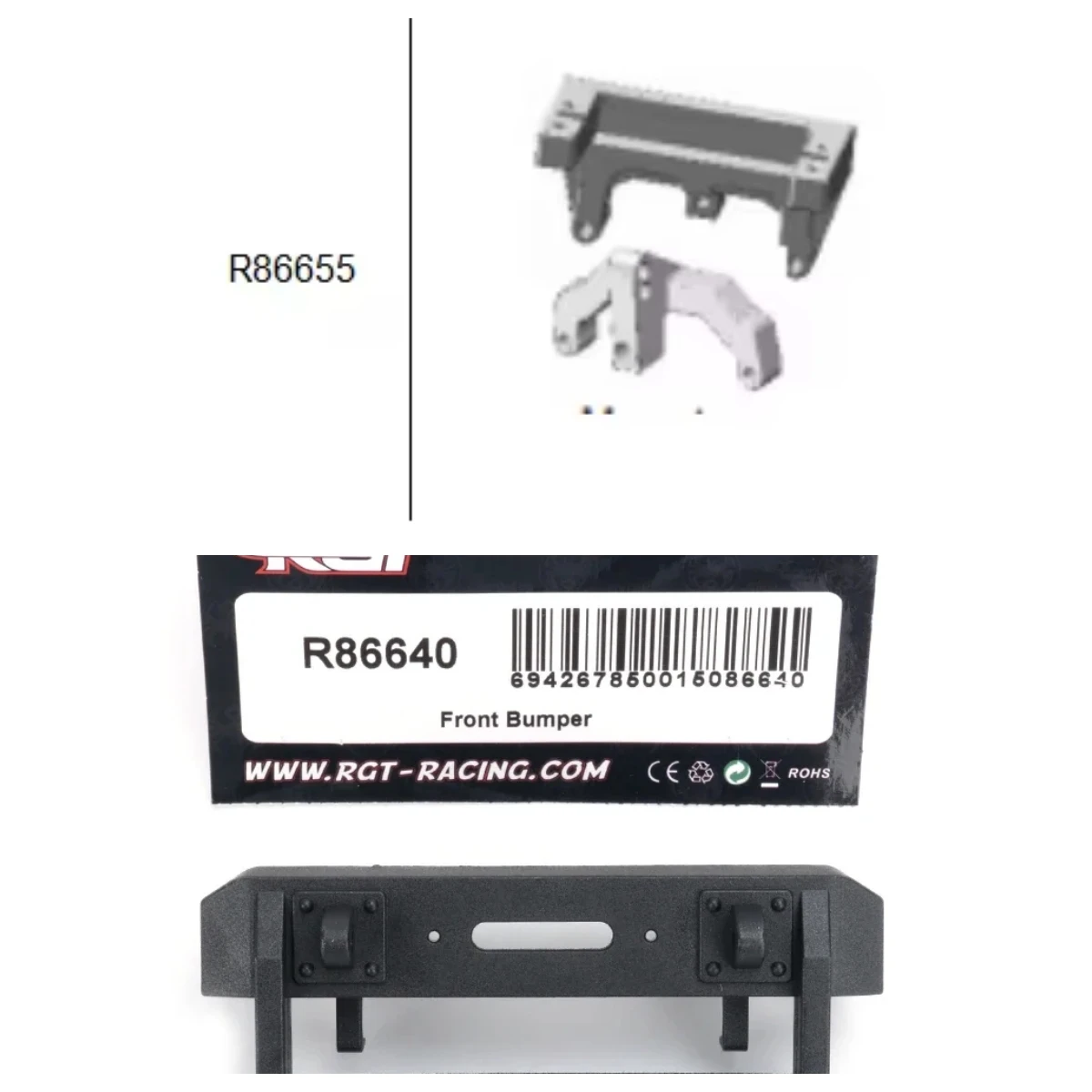 RGT Accessories R86655 R86640 For EX86170 1/10 RC Electric Remote Control Off-road Vehicles Cars