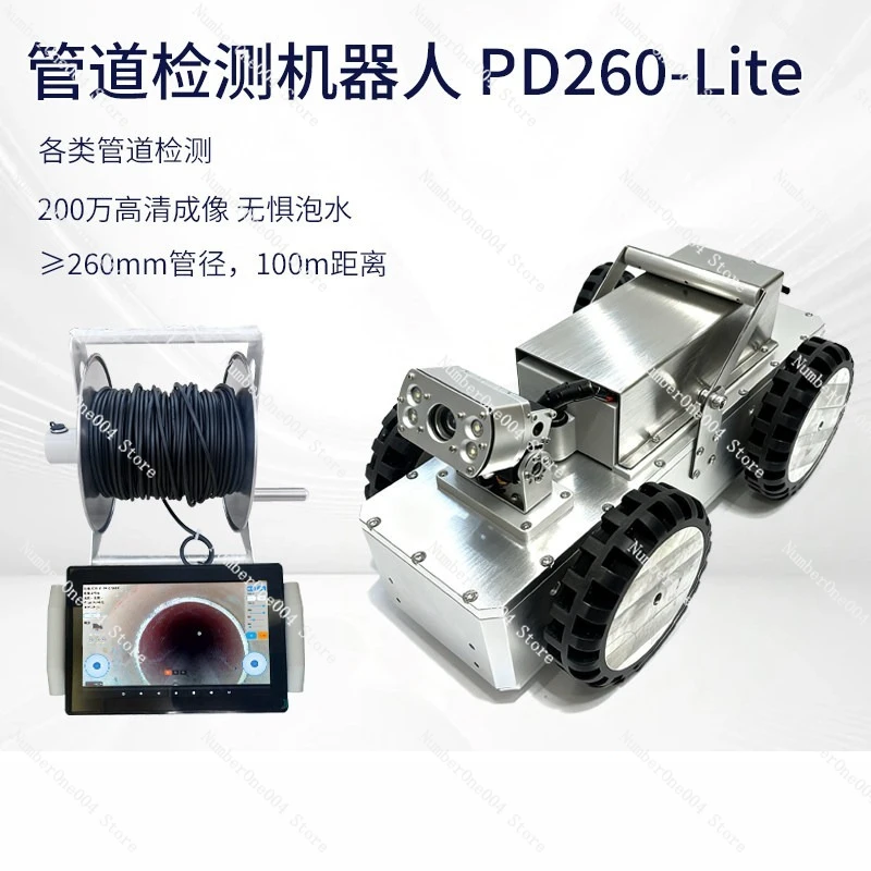 Municipal Sewage Pipe Crawling Robot Waterproof Pipe Detection Equipment Industrial Grade Patrol Endoscope