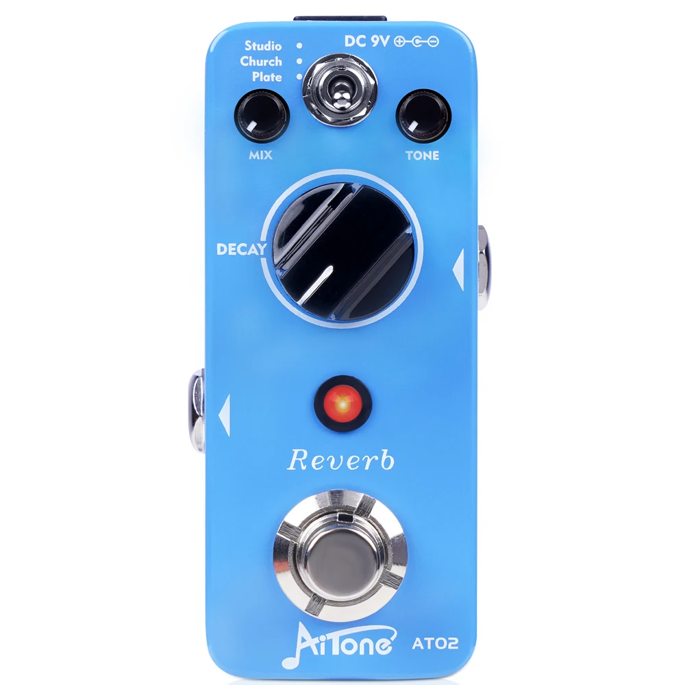 

JOYO AITONE Series AT-02 Педаль для гитары Reverb 3, эффект Rich Reverb Studio/Church/Plate, дизайн цифровой схемы Ture Bypass
