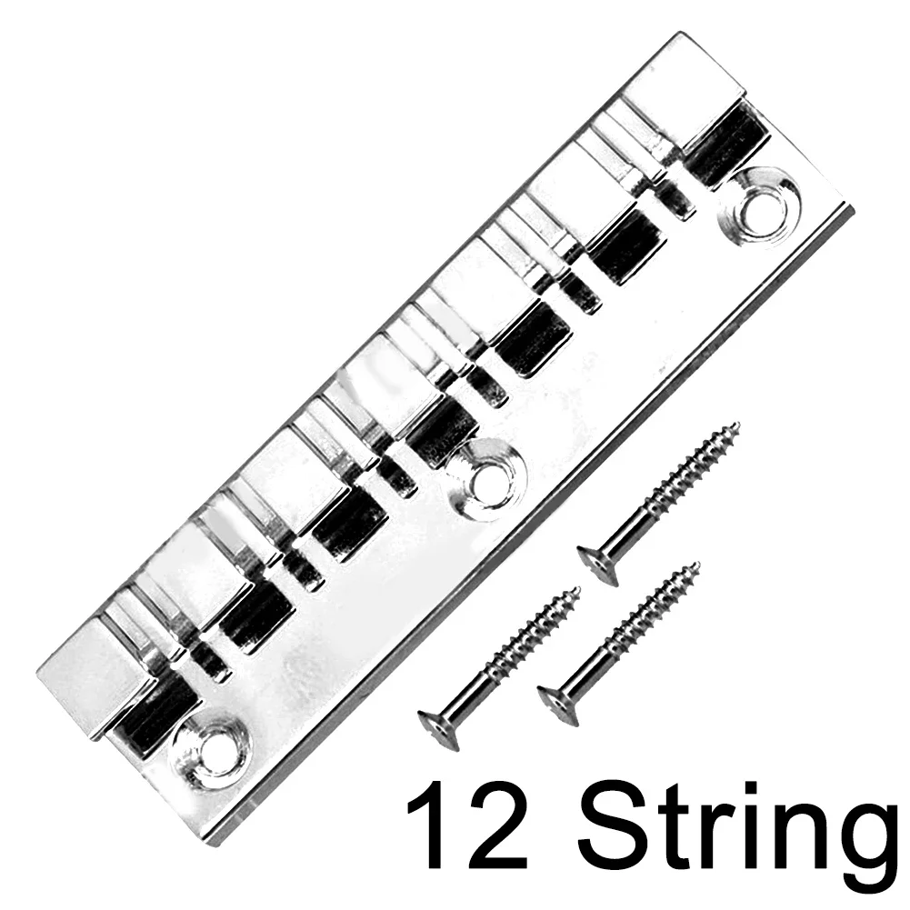 Electric Guitar Tailpiece Bridge 1-Nitropyrene 6, 7 Or 12 String Stopbar Tailpiece Guitar In Chrome Bridge Fits Flat Top Guitar