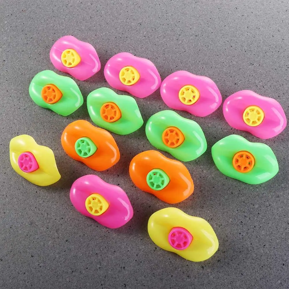 

15Pcs Camping Equipment Noisemakers Game Prize Plastic Whistle Decoration Survival Whistle Mouth Lip Whistle Whistles