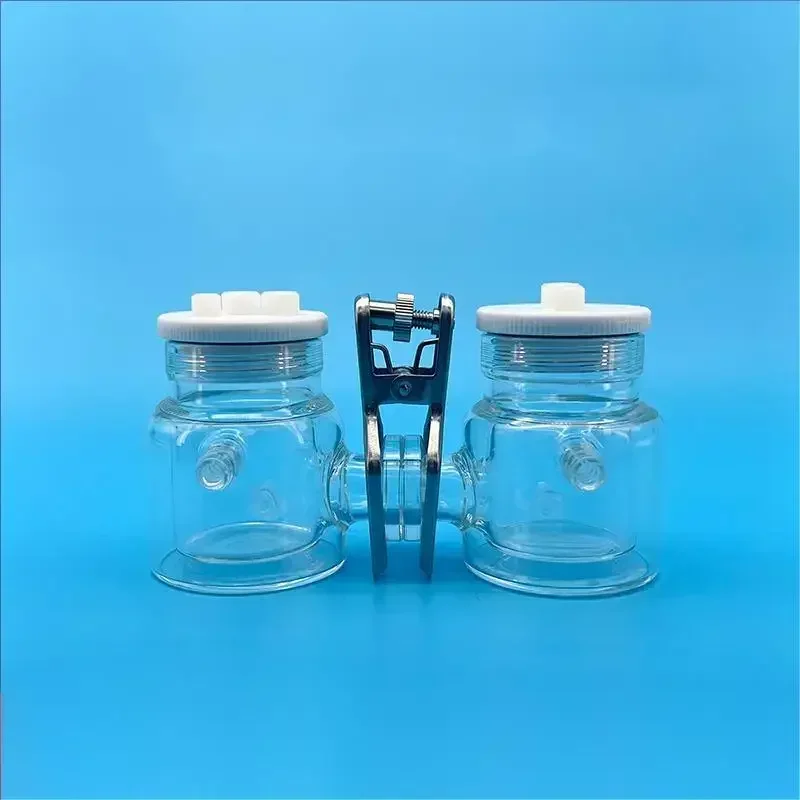 

H-type double-layer controllable temperature sealed electrolytic cell