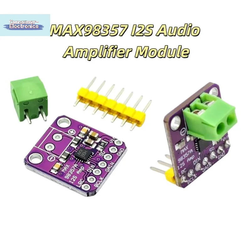 【1Set Breakout Interface I2S DAC Decoder High Quality MAX98357 MAX98357A I2S 3W Class D Amplifier For Audio】
