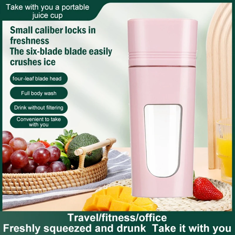 

350Ml Portable Juicer Mixer Electric Mini Blender Fruit Vegetables Freshs Juicers Kitchen Fitness For Home&Travel