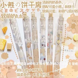 Automatic Mechanical Pencil 0.5 mm Kawaii Bear Writing Pencils School Stationery Supplies Aesthetic Pretty Stationery