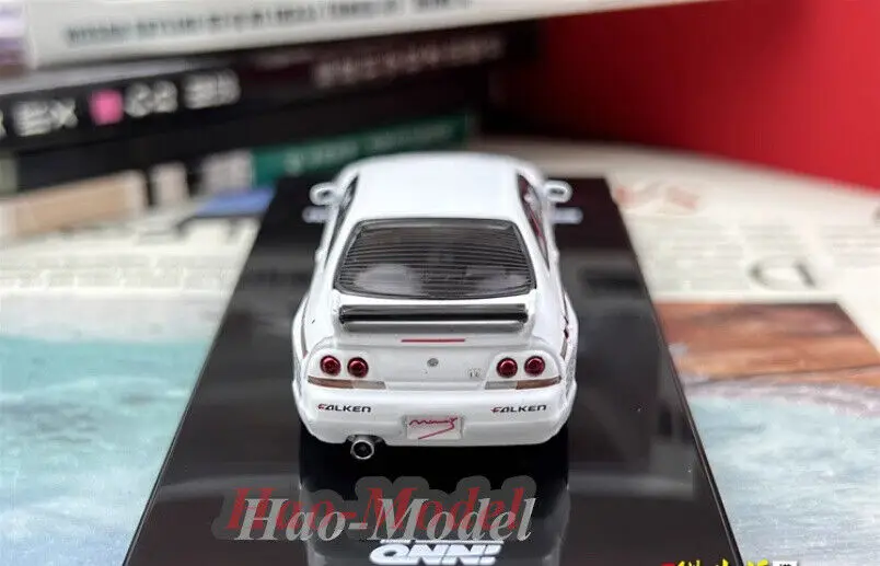 INNO 1/64 For Nissan SKYLINE GTR N1 R33 Alloy Diecast Model Car Simulation Toy Boys Birthday Gift Hobby Display Collection White