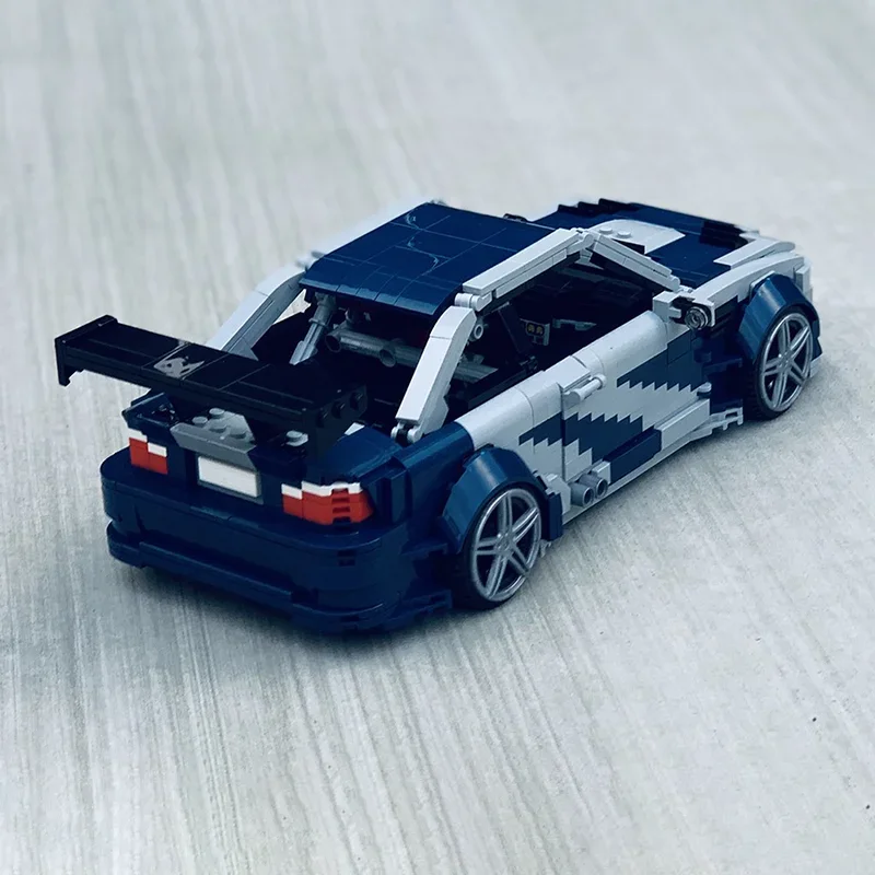 

1238PCS Creative Building Blocks MOC Speed Champion BMWswe E46s M3s GTRsae Need For Speedts Educational DIY Toy Gift For Kids