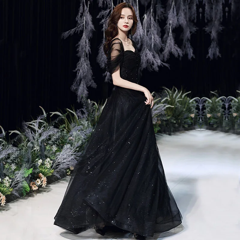 DongCMY Luxury Black Banquet Evening Dress 2024 New Style Formal Dress For Prom