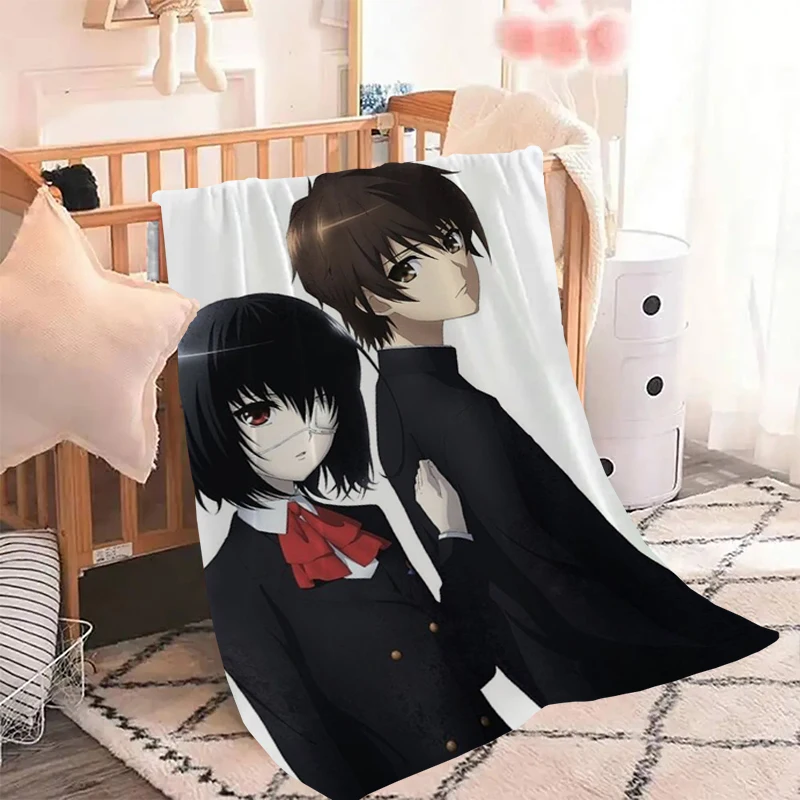 

Japanese Horror Anime Another Classic Movie Fluffy Soft Blankets for Decorative Sofa Fleece Blanket Warm Winter Plaid King Lid