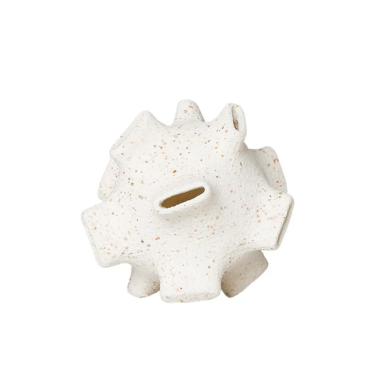 

Modern wabi-sabi abstract art sandstone flat mouth ball ornament model room exhibition hall wine cabinet desktop