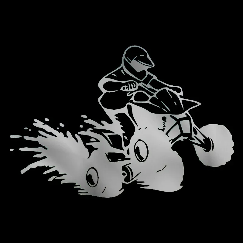 18cm Interesting ATV Decoration PVC Car Accessories Custom Stickers on Motorcycle Sunscreen and Waterproof Decals Products Cute, view 3