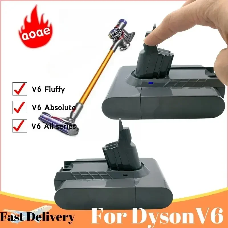 

for Dyson dc62 battery 12800mAh 21.6V Li-ion Battery for Dyson V6 DC58 DC59 DC61 DC62 DC74 SV07 SV03 SV09 Vacuum Cleaner Battery