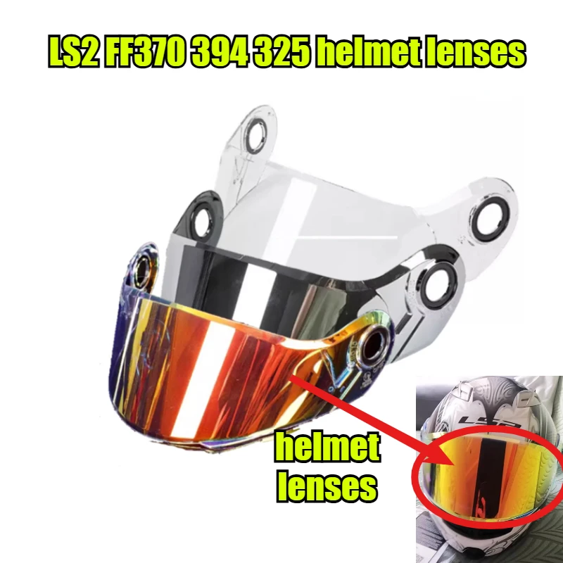 

LS2 FF394 Helmet Face Shield for FF325 FF370 FF386 High Strength Visor Motorcycle Accessories viceras para casco