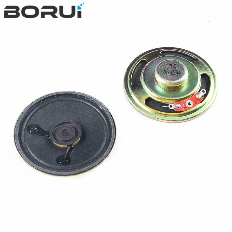 2pcs/lot New Ultra-thin speaker 8 ohms 0.5 watt 0.5W 8R speaker Diameter 40MM 4CM 50MM 5CM thickness 5MM