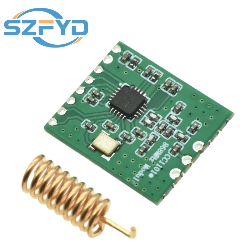 Moduł nadawczo-odbiorczy bezprzewodowy CC1101 - 433 MHz/868 MHz, 10 mW, zasięg 300-1000 m - z anteną SMA