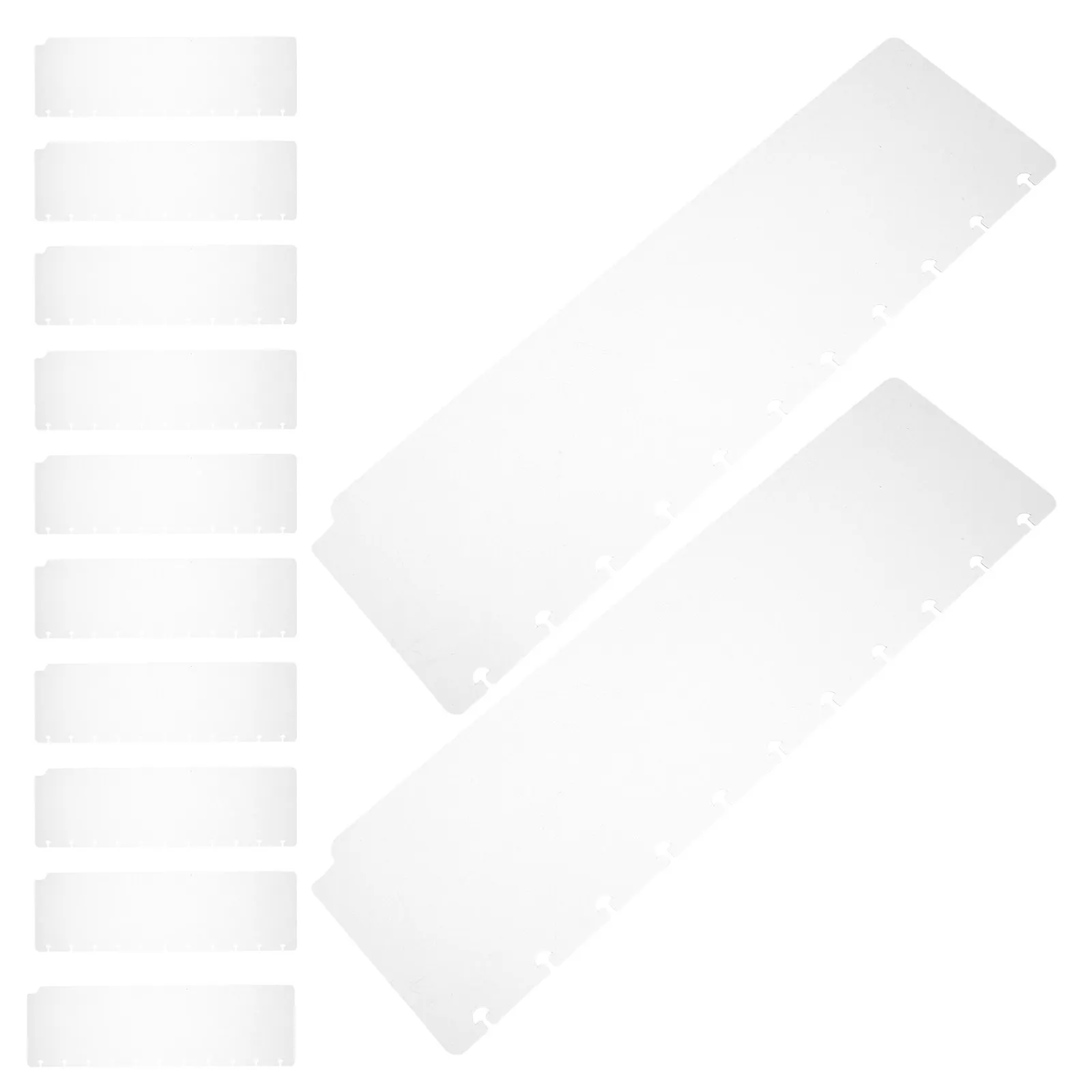 

12Pcs Mini Plastic Binder Divider Tabs Portable Tear Resistant Writable Index Page Separators for Loose Leaf Notebook Planner