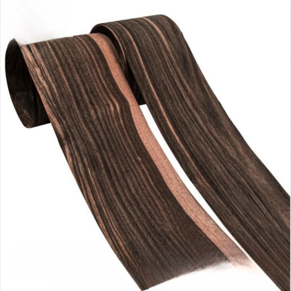 Natural Genuine Black Indonesian Ebony Veneer Furniture Wood Veneer about Thick 0.5MM image 3