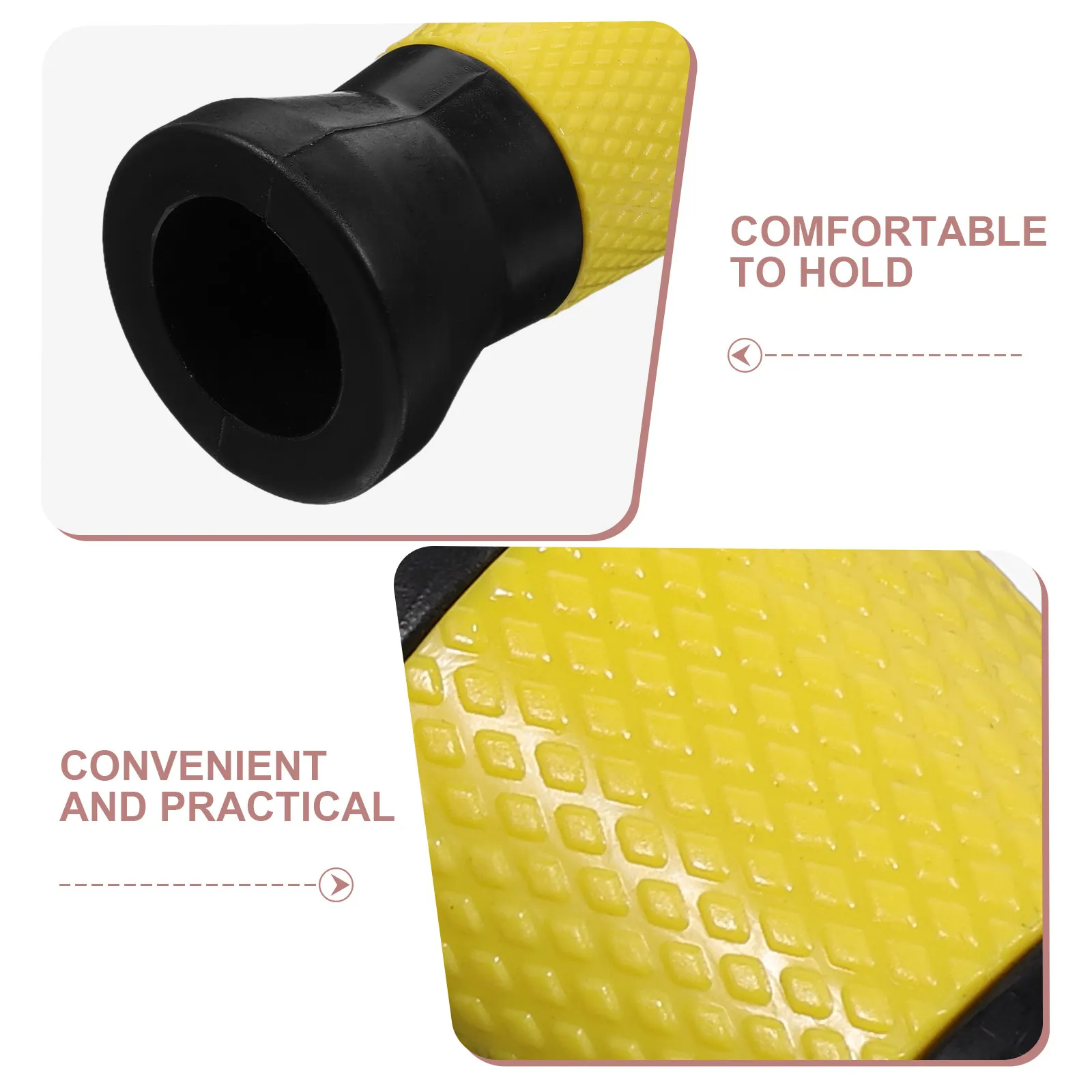 2Pcs Non-Slip Dumbbell Handle Protectors PVC Barbell Grip Covers for Weightlifting Strength Training Gym Fitness