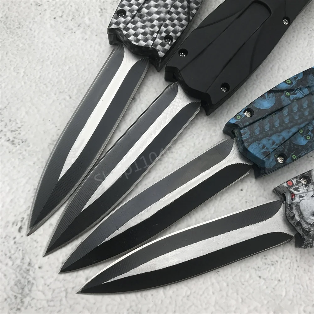 High Quality Pocket Knife EDC Outdoor Knives 440C Blade ABS Handle Camping Hiking Hunting Tools 4 Styles Halloween Gifts