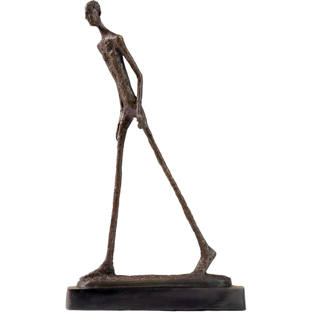 

Handcrafted Bronze Walking Man Sculpture - Famous Modern Abstract Bronze Art Piece - Elegant Home Décor - Perfect for Indoor