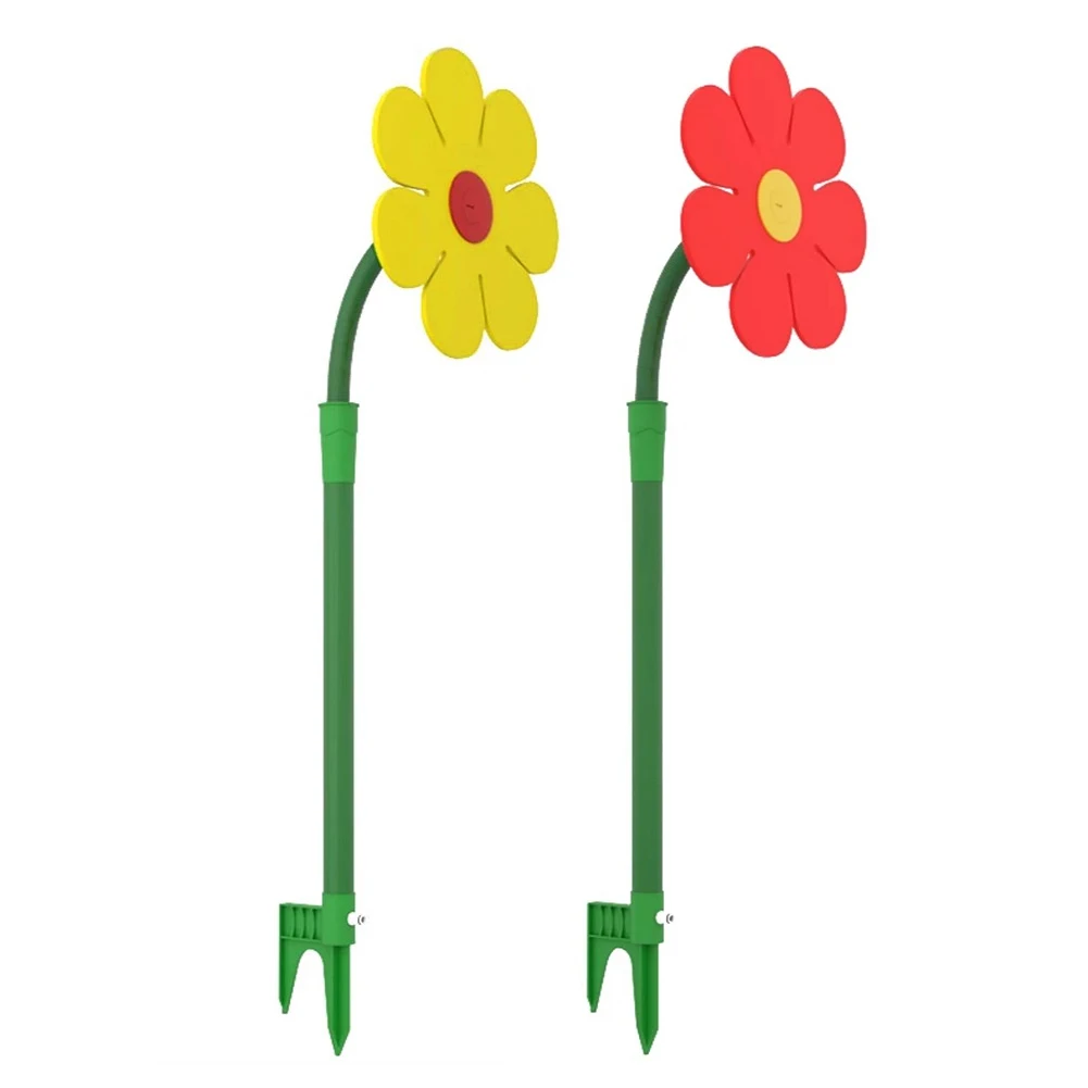 رش دوار الشمس 360 ° مرشات الأقحوان الراقصة المضحكة القابلة للدوران، رشاشات العشب الراقصة على شكل زهرة الشمس لسقي حديقتك