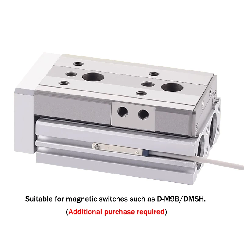 MXQ Series Air Slide Table Dual Rod Rail Slide Air Pneumatic Cylinder 6/8/12/16/20/25mm Bore Cylinders