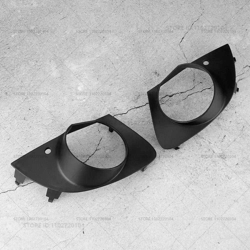 For 2003-2008 BMW 750i 750Li 760i 760Li, Alpina B7 (E65 E66) Front Bumper Fog Light Grill Grille Cover 51117142179 51117142180