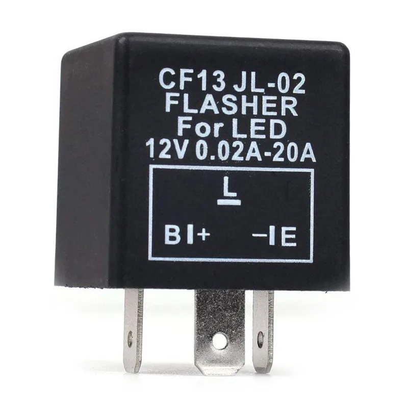 Car 3-pin -13 Electronic LED 12V Flasher Relay Fix for Turn Signal Blinker