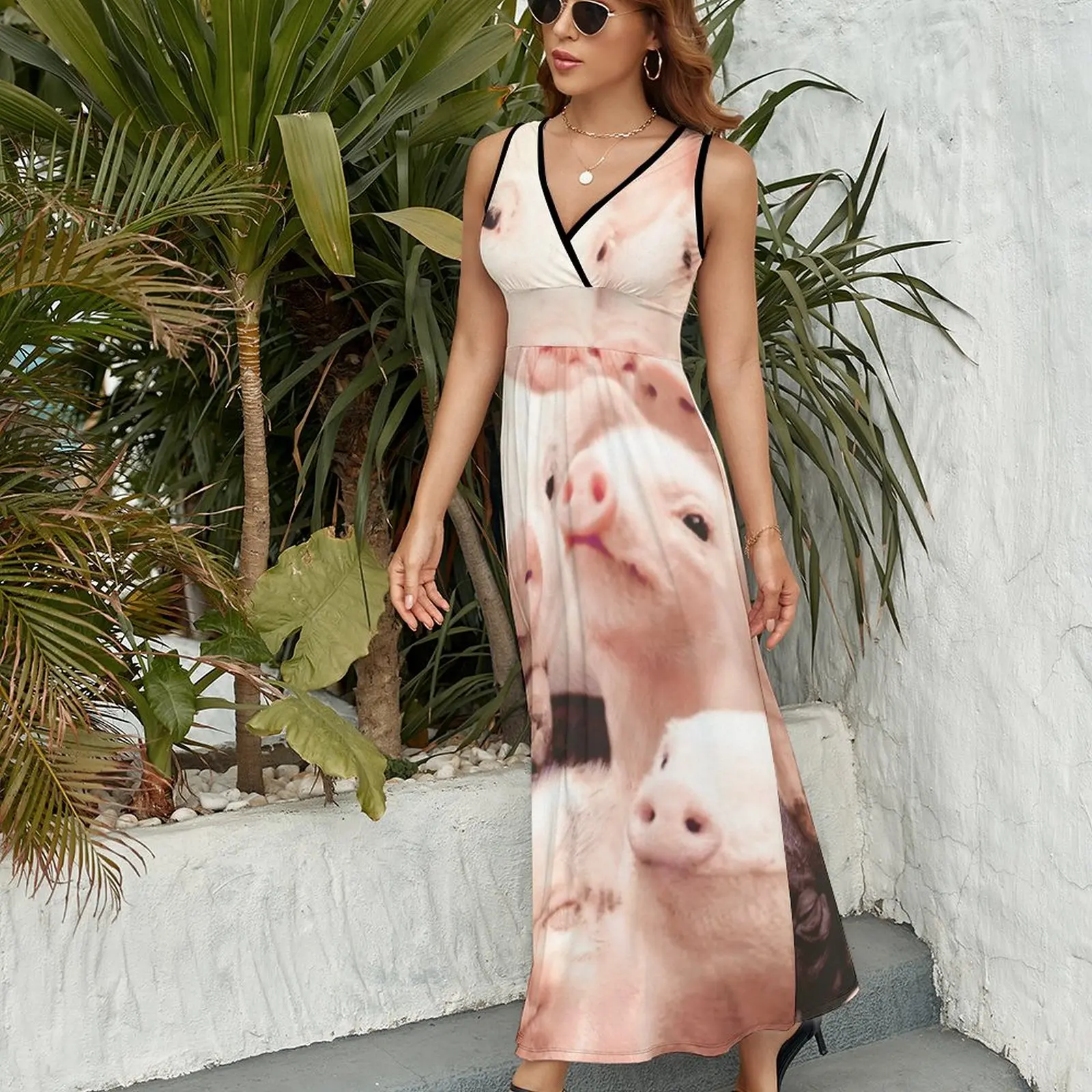 Pigs Sleeveless Dress dresses korean style women's evening dresses 2024
