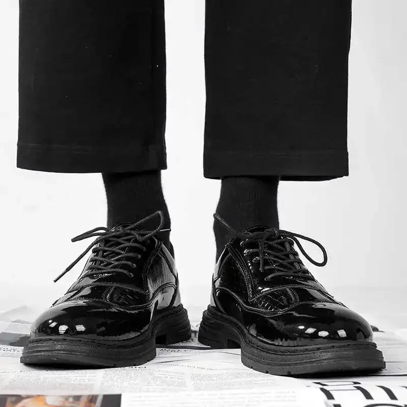 

Зимние мужские туфли на блочном каблуке для выпускного вечера Элегантные синие туфли на каблуке Кроссовки Модели спортивной обуви Низкое предложение Runner Bity