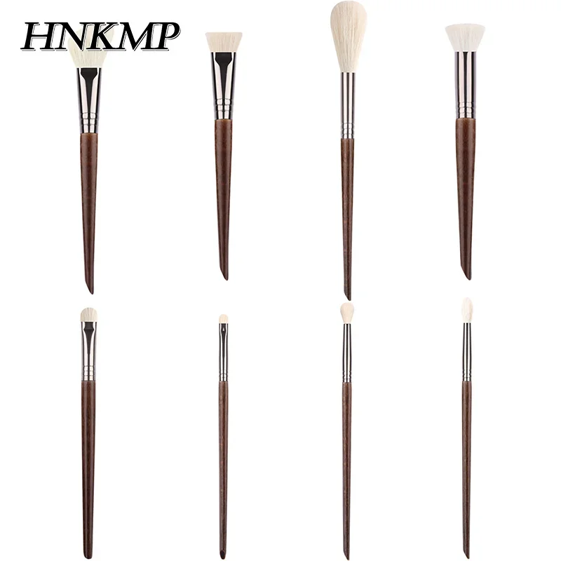 Zestaw pędzli do makijażu z włosia zwierzęcego, pędzle do ust, pędzel do cieni, miękkie pędzle do makijażu, narzędzia kosmetyczne, pędzel do rozmazywania, pojedynczy.