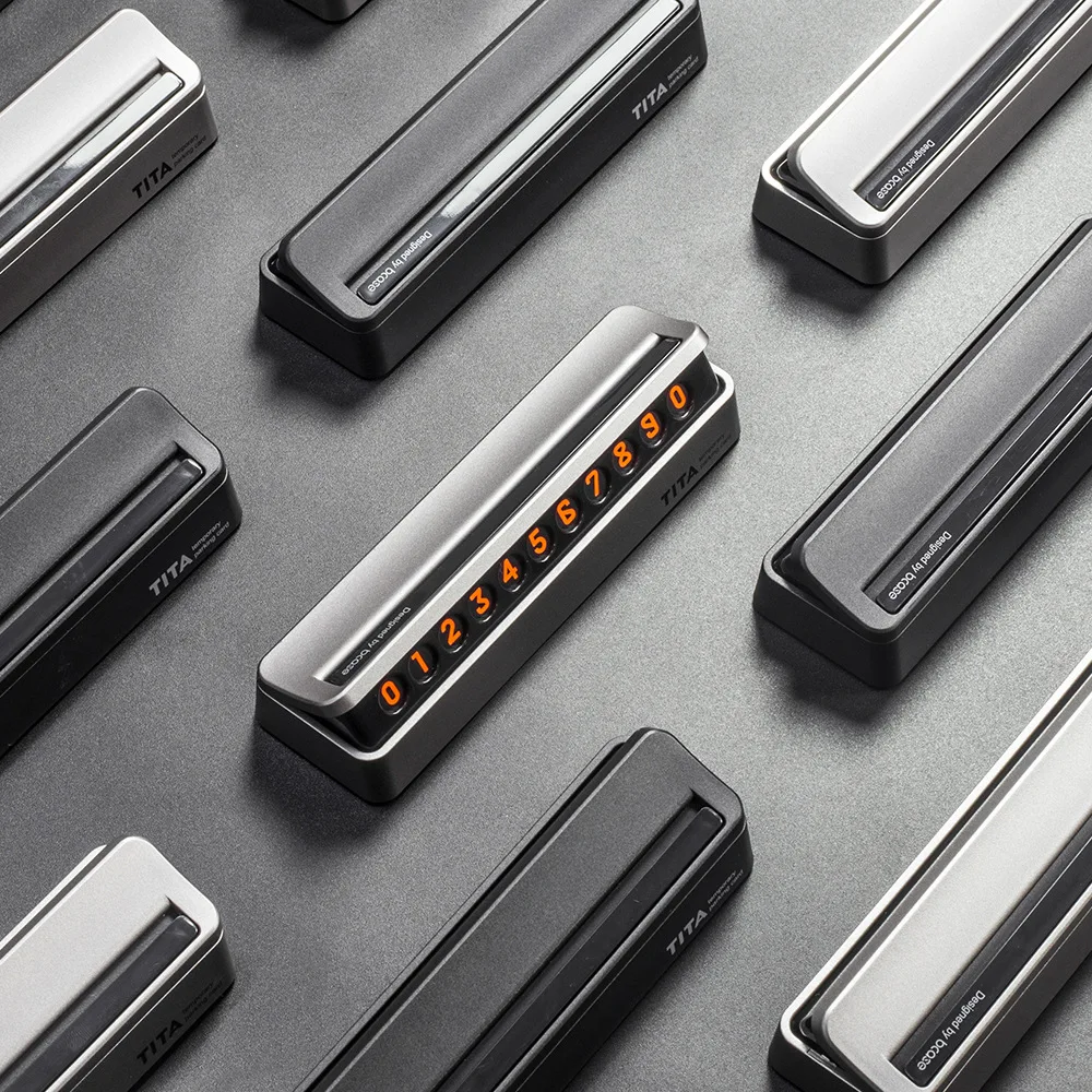 لوحة رقم الهاتف لوقوف السيارات الإبداعية لوحة ترخيص وقوف السيارات المؤقتة بطاقة رقم الهاتف المغناطيسي مساعدة وقوف السيارات المخفية #3