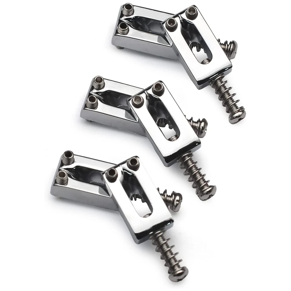 Selas de ponte tremolo de guitarra 10.5mm para fender stratocaster strat telecaster tele acessórios de guitarra elétrica, prata hgc