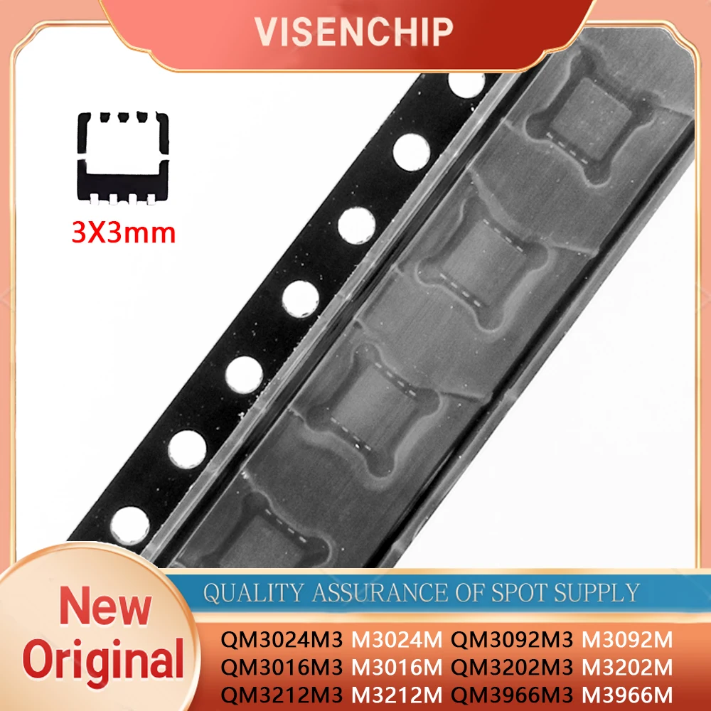 5pieces M3966M M3024M M3092M M3202M M3212M M3016M QM3966M3 QM3024M3 QM3092M3 QM3016M3 QM3202M3 QM3212M3 Size 3*3mm QFN-8