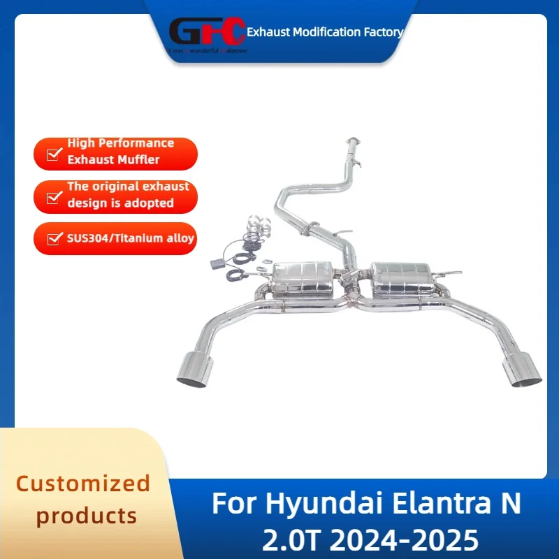 

GFC Catback Valvetronic Exhaust Pipe for Hyundai Elantra N 2.0T 2024-2025 High-Performance Stainless Steel Valve Exhaust Muffler