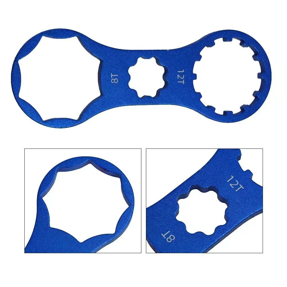 Bike Bicycle Front Fork Cap Wrench Tool, Sturdy Aluminum Alloy, for SR XCR/XCT/XCM/RST, Available in Blue/Red