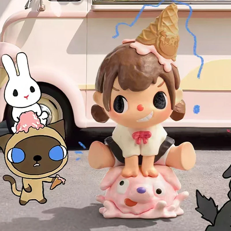 POP MART Merodi SNACK TIME Series Blind Box Surprise Mystery Box Mistery Action Figure Home Desktop Decoration Cute Model Gift