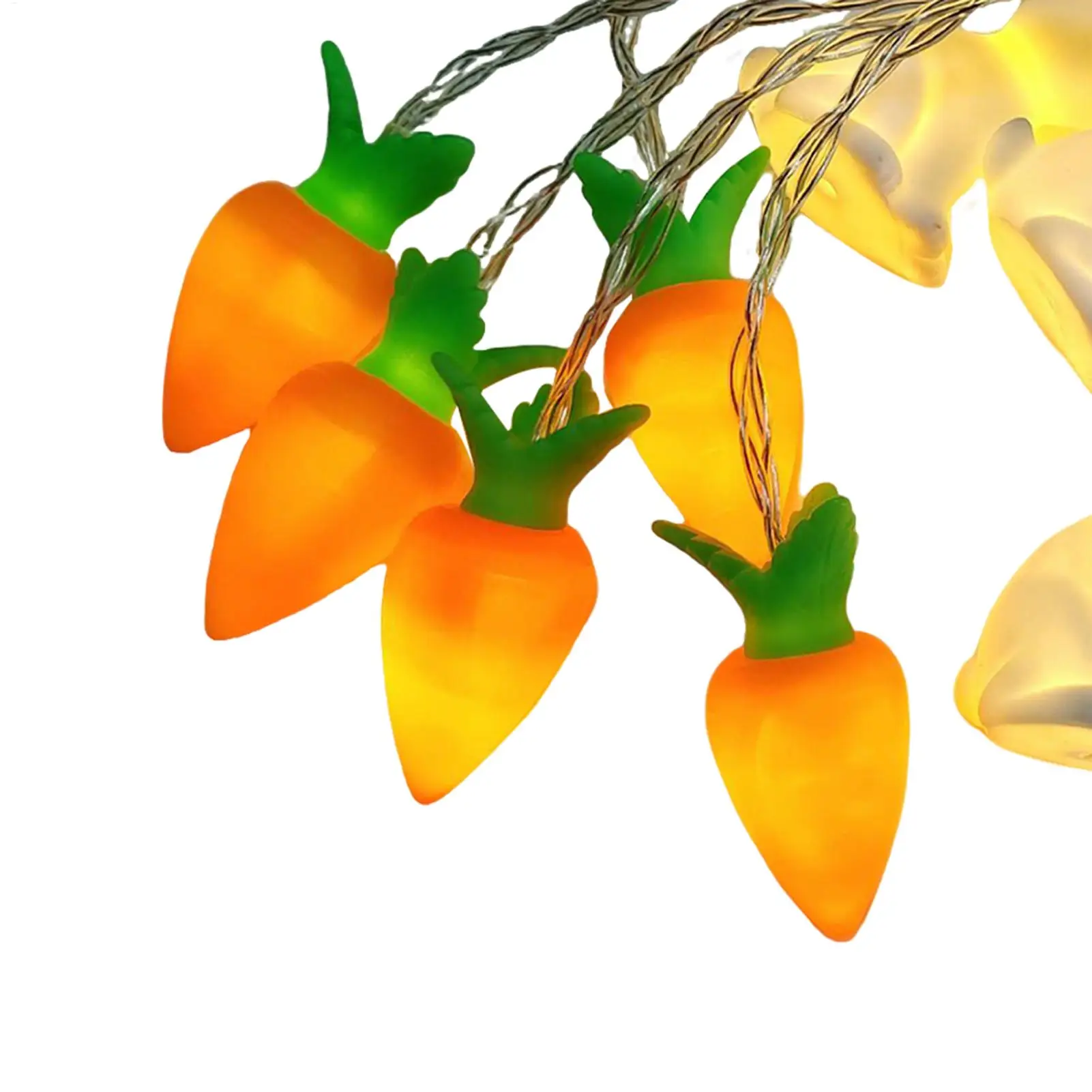 

Пасхальные гирлянды-морковки с регулируемой яркостью, забавные, для дома, улицы, прихожей, полок, окон