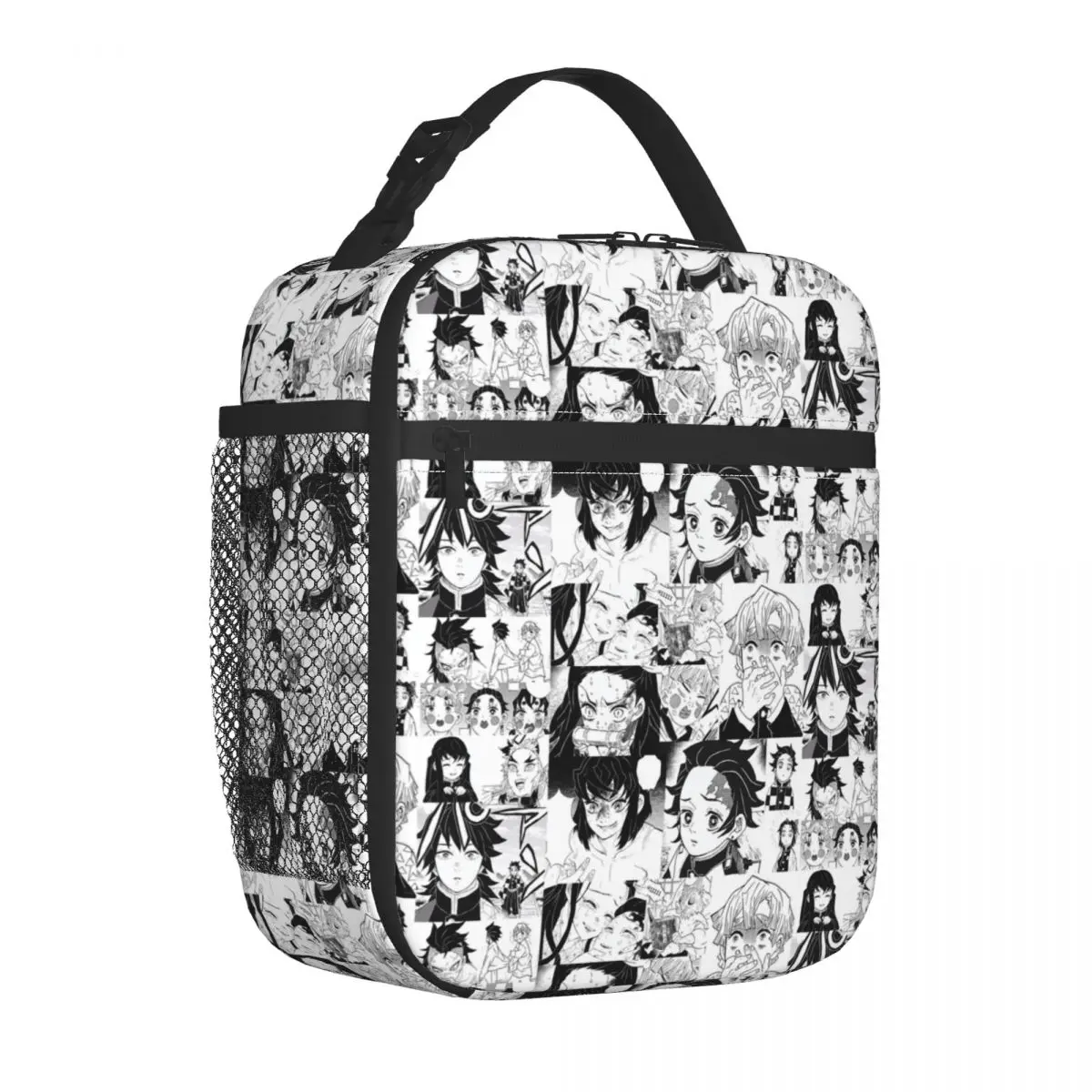 Custom Anime Thermal Insulated Lunch Bag Demon S-Slayer Portable Lunch Tote for School Office Outdoor Multifunction Food Box view 3