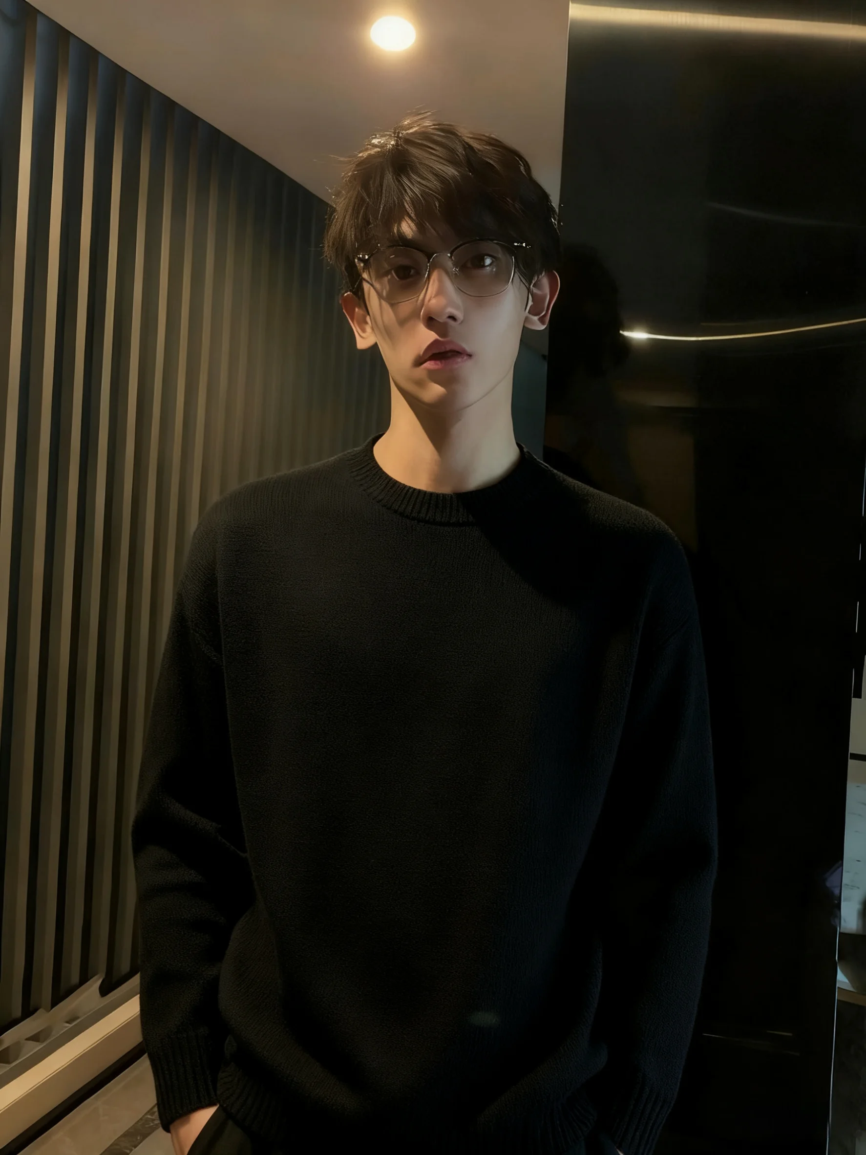 

Мужской трикотаж Cleanfit Bla round Ne, тяжелая повседневная внутренняя одежда, длинный све, свободный крой, антибактериальный