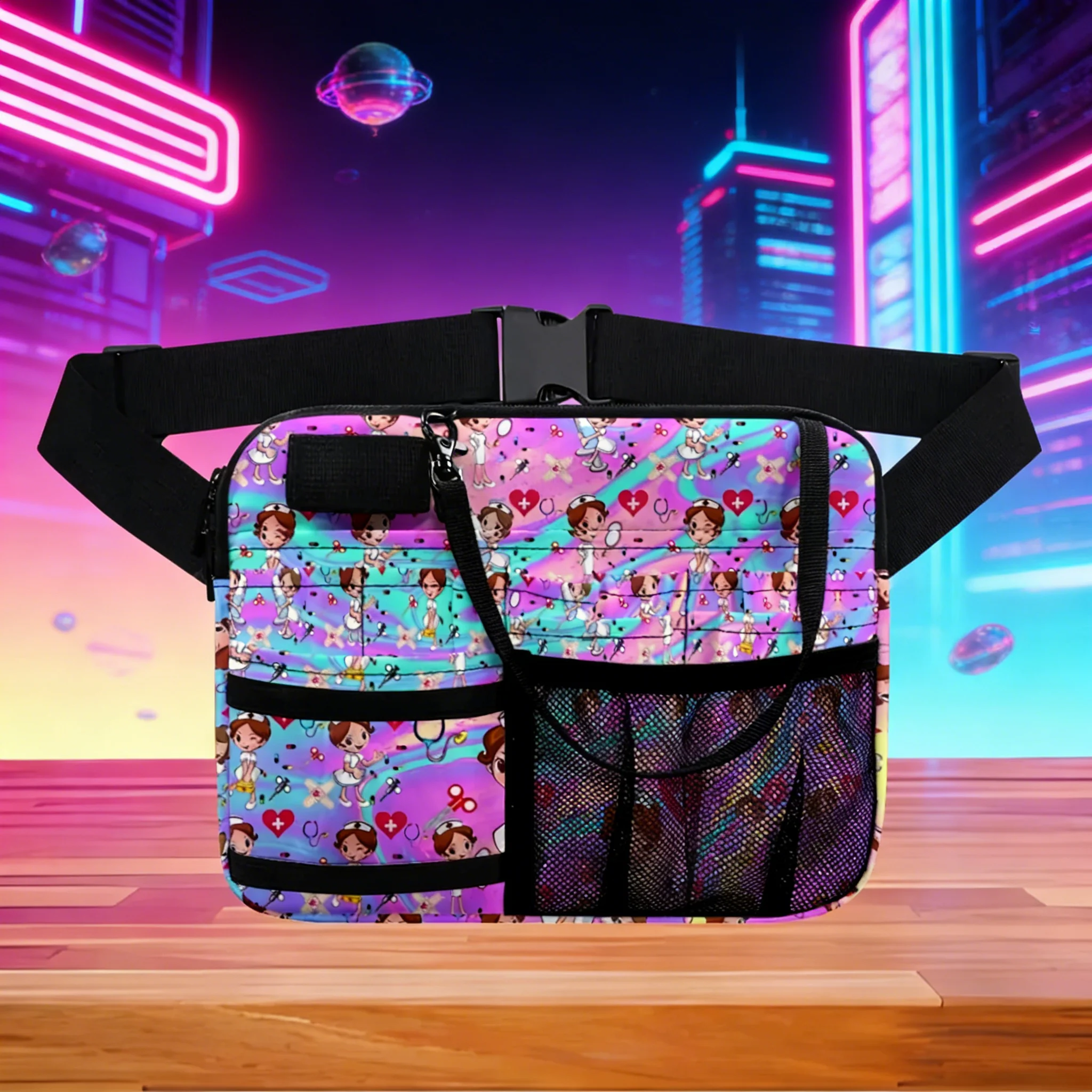 

Cute Rainbow Nurse Fanny Pack 5 Star Rated Medical Waist Bag with Great Reviews