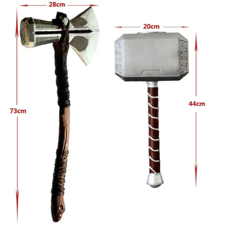 1: 1 Scale Toys Thor Custome Cosplay Props Hammer Stage Property PU & Foam Kids Gift 44CM MN9