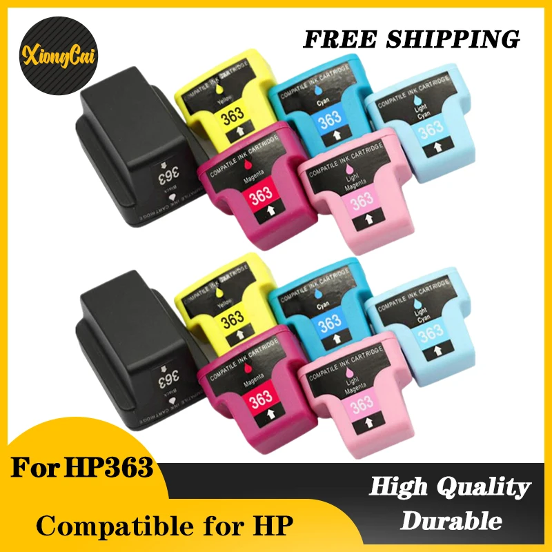 2sets Compatible ink cartridge for HP 363 for hp363 PHOTOSMART C5180 C6180 C7180 C7280 C8180 3310 Printer