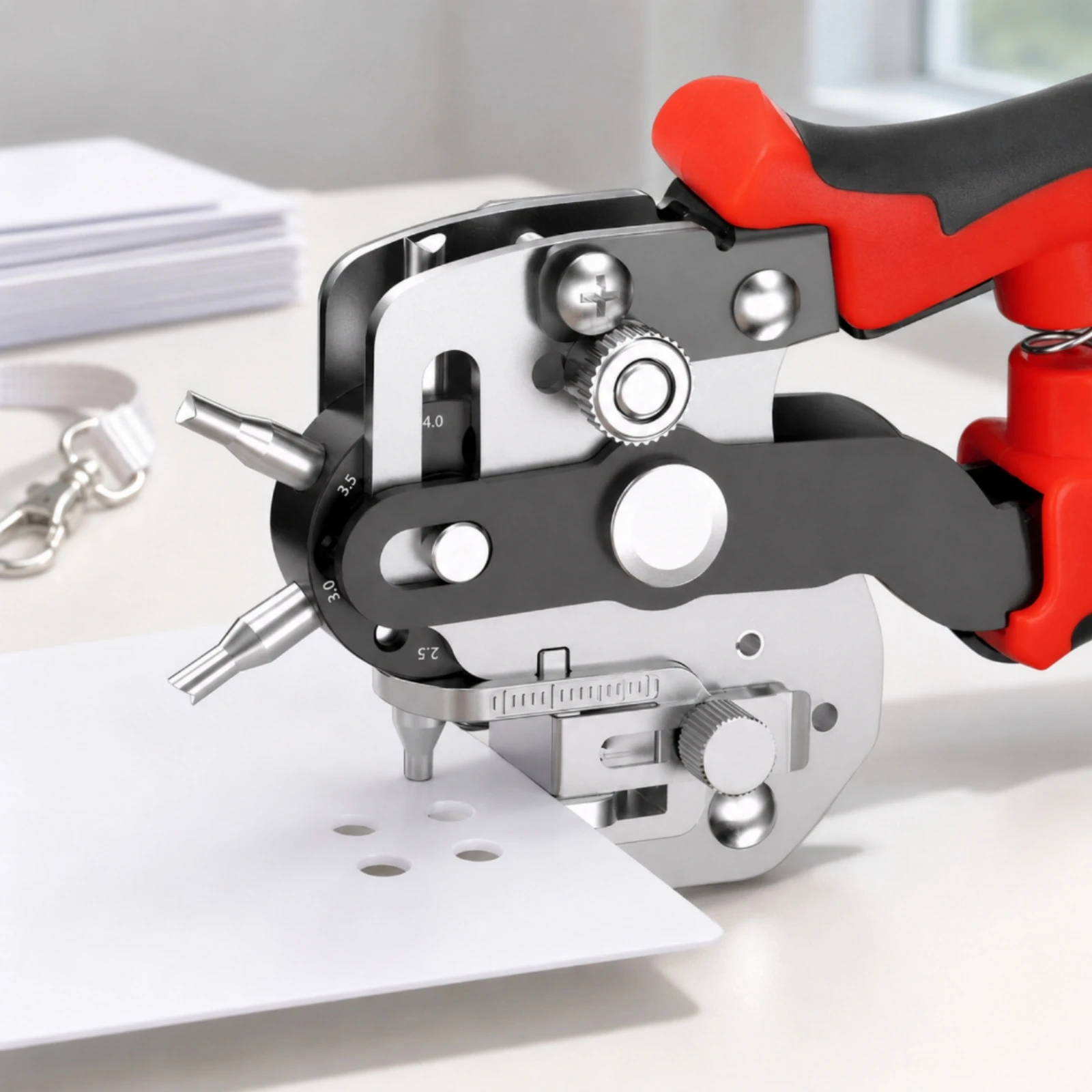Leather Belt Hole Puncher Labo - огляд і ціна Leather Punch Revolving