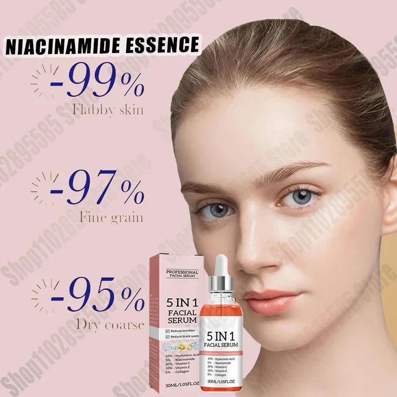 30ml เซรั่มคอลลาเจนต่อต้านริ้วรอย Anti Aging ฟื้นฟูใบหน้า Whitening Moisturizing Fade Fine Lines Face เครื่องสําอาง