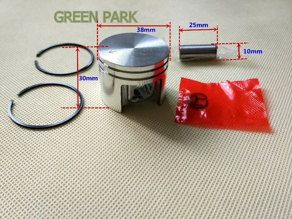 

38mm Piston Rings Fit For STIHL 018 MS180 MS 180 Chainsaw cylinder Replacement Parts - 10mm Pin