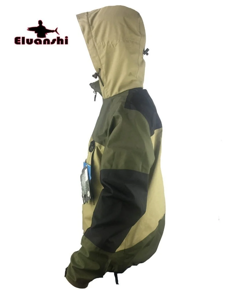 ELUANSHI-Impermeável respirável Fly Fishing roupas, Wader jaqueta, Vadear roupas, vestuário