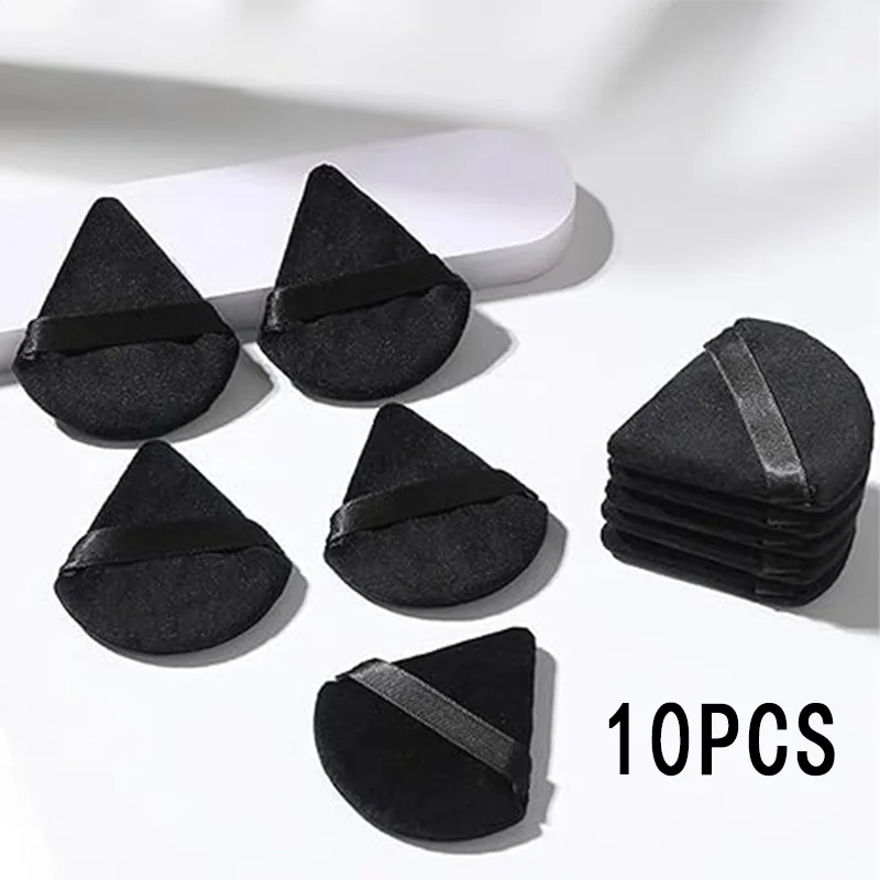 Black Triangle Makeup Puff - Multi-Angle Sponge for Precise Contouring & Hard-to-Reach Areas - Versatile Foundation Blender​​