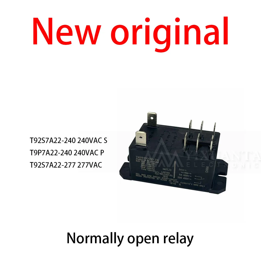 

10Pcs/Lot New original T92S7A22-240 240VAC S T9P7A22-240 240VAC P T92S7A22-277 277VAC Normally open relay